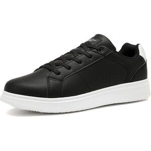 🆕Men's  Black Casual Fashion Dress Sneakers Classic Lace-Up Lightweight Shoes